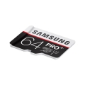 MicroSD 64GB  Samsung Class 10  PRO + ; U3, R/W 95/90 MB/s